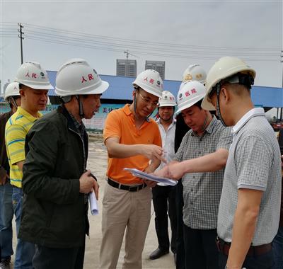 我院负责人到桂林旅游综合医院施工现场了解项目建设推进情况